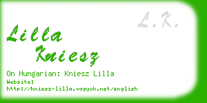 lilla kniesz business card